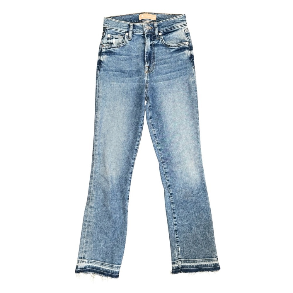 7 For All Mankind | Luxe Vintage | The High Waist Slim Kick Blue Jean, 24